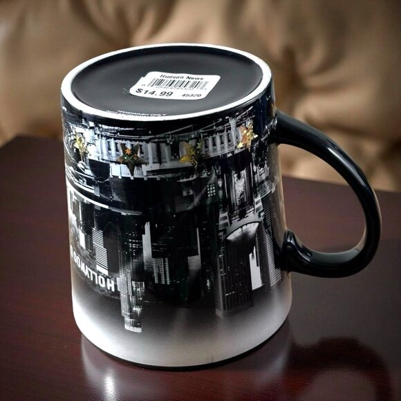 City Of Los Angeles Ceramic Mug With Hollywood Print & Gold Detailing Black/Whit - Picture 6 of 6